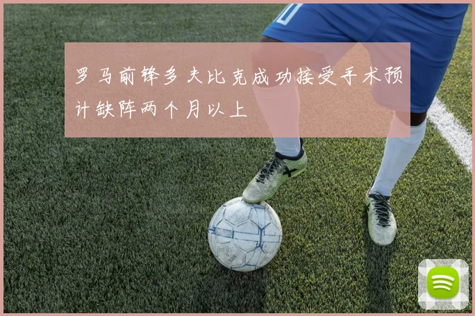 罗马前锋多夫比克成功接受手术预计缺阵两个月以上